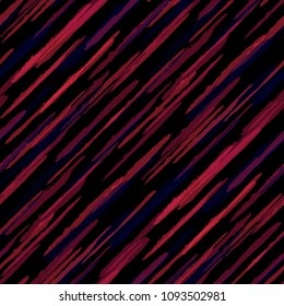 Seamless Diagonal Grunge Stripes. Abstract Texture with Dry Brush Strokes. Scribbled Grunge Motif for Fabric, Cloth, Textile Rustic Vector Background with Stripes.