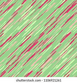 Seamless Diagonal Grunge Stripes. Abstract Texture with Brush Strokes. Scribbled Grunge Rapport for Fabric, Cloth, Paper Rustic Vector Background with Stripes.