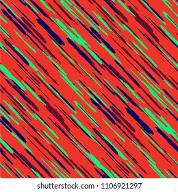 Seamless Diagonal Grunge Stripes. Abstract Texture with Brush Strokes. Scribbled Grunge Motif for Fabric, Cloth, Paper Rustic Vector Background with Stripes.