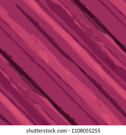 Seamless Diagonal Grunge Stripes. Abstract Texture with Brush Strokes. Scribbled Grunge Motif for Fabric, Cloth, Paper Rustic Vector Background.