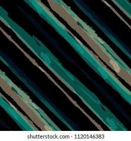 Seamless Diagonal Grunge Stripes. Abstract Texture with Brush Strokes. Scribbled Grunge Pattern for Fabric, Print, Textile Retro Vector Background with Stripes.