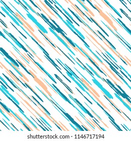 Seamless Diagonal Grunge Stripes. Abstract Texture with Dry Brush Strokes. Scribbled Grunge Rapport for Wallpaper, Print, Textile Retro Vector Background.