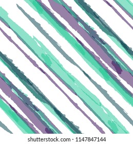 Seamless Diagonal Grunge Stripes. Abstract Texture with Brush Strokes. Scribbled Grunge Rapport for Wallpaper, Print, Textile Retro Vector Background.