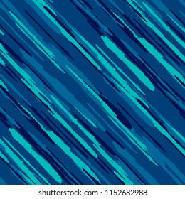 Seamless Diagonal Grunge Stripes. Abstract Texture with Dry Brush Strokes. Scribbled Grunge Motif for Fabric, Cloth, Textile Rustic Vector Background.