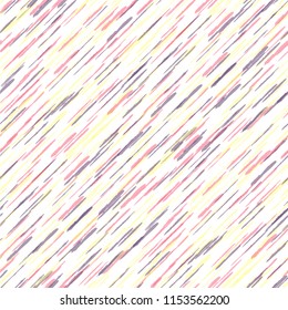 Seamless Diagonal Grunge Stripes. Abstract Texture with Dry Brush Strokes. Scribbled Grunge Pattern for Wallpaper, Print, Textile Rustic Vector Background.