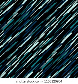 Seamless Diagonal Grunge Stripes. Abstract Texture with Brush Strokes. Scribbled Grunge Pattern for Wallpaper, Print, Textile Trendy Vector Background.