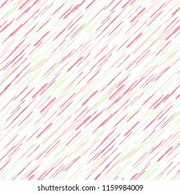 Seamless Diagonal Grunge Stripes. Abstract Texture with Brush Strokes. Scribbled Grunge Rapport for Fabric, Print, Textile Rustic Vector Background.