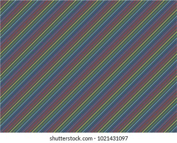 Seamless diagonal line pattern vector. Rainbow design on dark blue. Design print for textile, wallpaper, fabric, background. Set 10