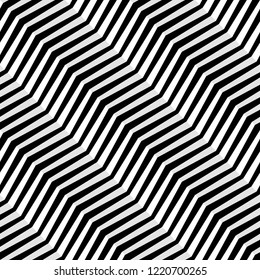 Seamless diagonal lines vector pattern. Abstract geometric pattern. Wavy background. 