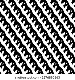 Seamless diagonal pattern. Repeat decorative design.Abstract texture for textile, fabric, wallpaper, wrapping paper.Black and white geometric wallpaper. 