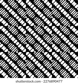 Seamless diagonal pattern. Repeat decorative design.Abstract texture for textile, fabric, wallpaper, wrapping paper.Black and white geometric wallpaper. 