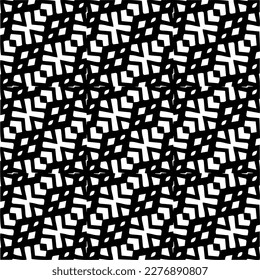 Seamless diagonal pattern. Repeat decorative design.Abstract texture for textile, fabric, wallpaper, wrapping paper.Black and white geometric wallpaper. 