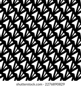 Seamless diagonal pattern. Repeat decorative design.Abstract texture for textile, fabric, wallpaper, wrapping paper.Black and white geometric wallpaper. 