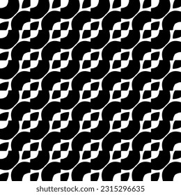Seamless diagonal pattern. Repeat decorative design.Abstract texture for textile, fabric, wallpaper, wrapping paper. Black and white wallpaper.