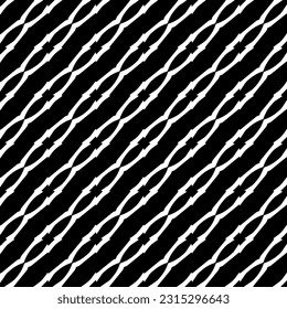 Seamless diagonal pattern. Repeat decorative design.Abstract texture for textile, fabric, wallpaper, wrapping paper. Black and white wallpaper.