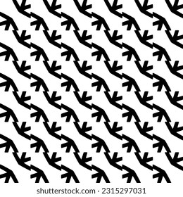 Seamless diagonal pattern. Repeat decorative design.Abstract texture for textile, fabric, wallpaper, wrapping paper. Black and white wallpaper.