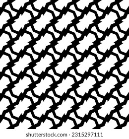 Seamless diagonal pattern. Repeat decorative design.Abstract texture for textile, fabric, wallpaper, wrapping paper. Black and white wallpaper.