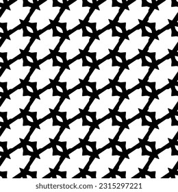 Seamless diagonal pattern. Repeat decorative design.Abstract texture for textile, fabric, wallpaper, wrapping paper. Black and white wallpaper.