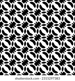 Seamless diagonal pattern. Repeat decorative design.Abstract texture for textile, fabric, wallpaper, wrapping paper. Black and white wallpaper.