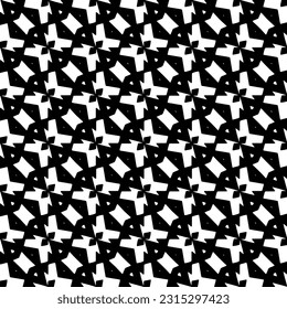 Seamless diagonal pattern. Repeat decorative design.Abstract texture for textile, fabric, wallpaper, wrapping paper. Black and white wallpaper.