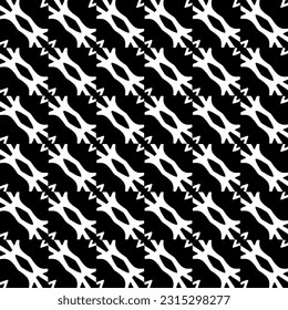 Seamless diagonal pattern. Repeat decorative design.Abstract texture for textile, fabric, wallpaper, wrapping paper. Black and white wallpaper.