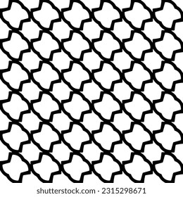 Seamless diagonal pattern. Repeat decorative design.Abstract texture for textile, fabric, wallpaper, wrapping paper. Black and white wallpaper.