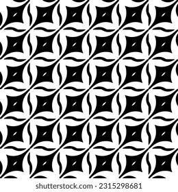 Seamless diagonal pattern. Repeat decorative design.Abstract texture for textile, fabric, wallpaper, wrapping paper. Black and white wallpaper.