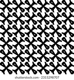 Seamless diagonal pattern. Repeat decorative design.Abstract texture for textile, fabric, wallpaper, wrapping paper. Black and white wallpaper.