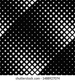 Seamless diagonal square pattern background - abstract black and white vector graphic design from squares