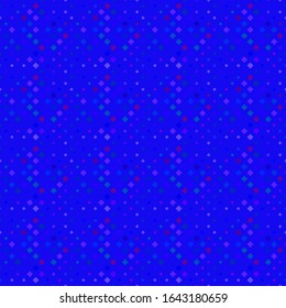 Seamless diagonal square pattern background - abstract blue vector design