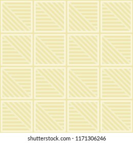 Seamless diagonal and straight tile line pattern vector. Design light cream on cream background. Design print for textile, wallpaper, background. Set 5
