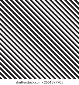 Padrão de tarja diagonal sem costura em preto e branco clássico. padrão de tecido