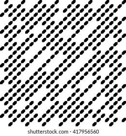 Seamless Diagonal Stripe Pattern. Vector Black and White Background