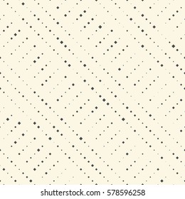 Seamless Diagonal Stripe Pattern. Vector Black and White Geometric Background. Dots Modern Ornament. Abstract Halftone Design