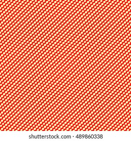 Seamless diagonal stylized wavy striped pattern. Repeated red engrailed and invected lines on yellow background. Heraldry motif. Zigzag abstract wallpaper. Jagged vector illustration