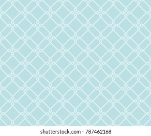 Seamless diagonal tile pattern vector. Damask design light blue line on blue background. Design print for textile, wallpaper, fabric, background, cloth.