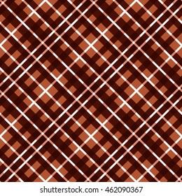 Seamless diagonal vector pattern mainly in brown hues