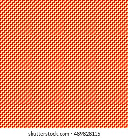 Seamless diagonal wavy striped pattern. Repeated red counter embattled lines on yellow background. Heraldry motif. Zigzag abstract wallpaper. Jagged vector illustration 
