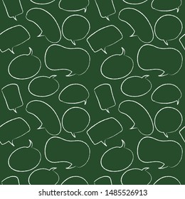 seamless dialog pattern vector illustration.