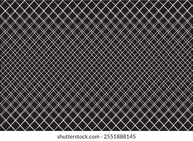 Seamless diamond harlequin geometric background pattern. Tileable black and white circus clown vintage wallpaper texture. Monochrome greyscale rhombus tile mosaic or diagonal checker backdrop..