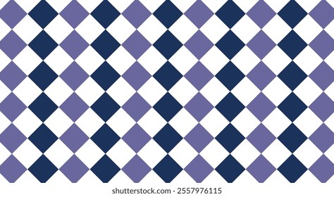 Seamless Diamond Pattern, Abstract Background, Geometric Texture, Purple Blue, Vector Illustration