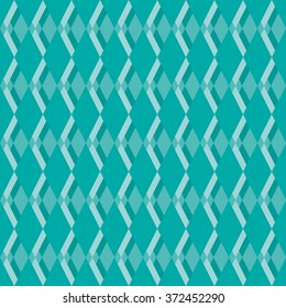 Seamless diamond pattern. Vector background. Geometric abstract texture 
in shades of mint