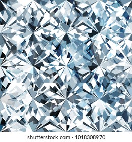 Seamless diamond pattern - vector illustration of crystallic background