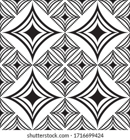 Seamless Diamond Shape with Dots Pattern