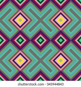 Seamless diamond vector pattern. Geometric background, vector illustration
