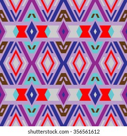 Seamless diamond vector pattern. Geometric background, vector illustration