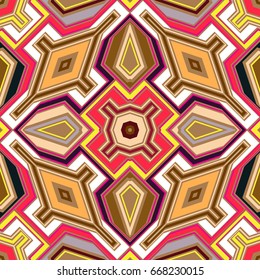 Seamless diamond vector pattern. Geometric background, vector illustration