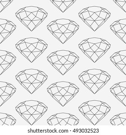 Seamless diamonds background
