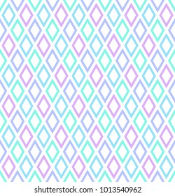 Patrón de diamantes sin foco. Textura geométrica del color abstracto. Arte vectorial.