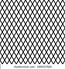 Seamless diamonds pattern. Geometric latticed texture. Vector art.